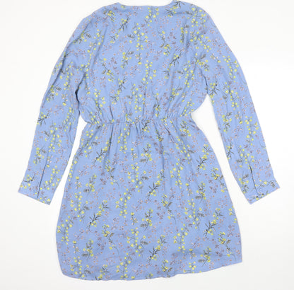 Uttam Boutique Womens Multicoloured Floral Polyester A-Line Size 12 Sweetheart - Lined