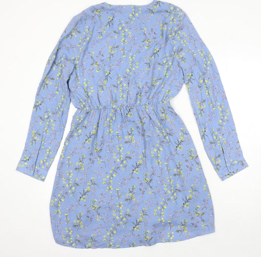 Uttam Boutique Womens Multicoloured Floral Polyester A-Line Size 12 Sweetheart - Lined