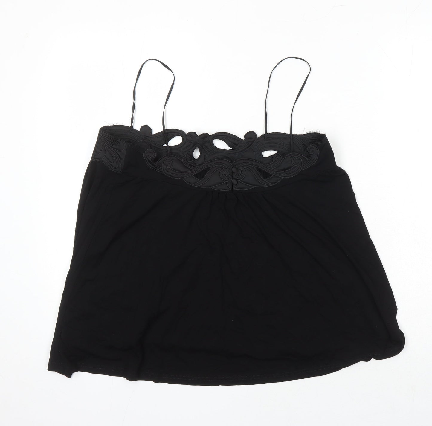 Womens UK Size 16 NEXT Black Camisole Blouse