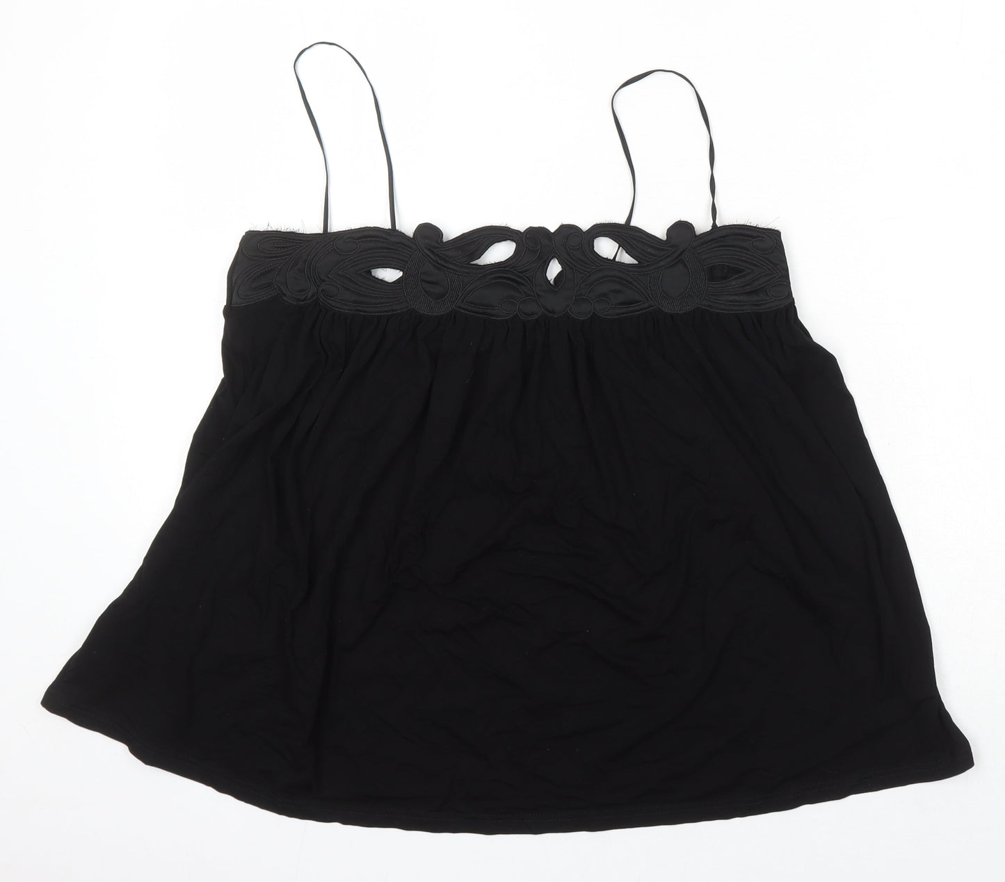 Womens UK Size 16 NEXT Black Camisole Blouse
