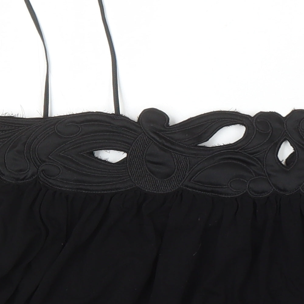 Womens UK Size 16 NEXT Black Camisole Blouse
