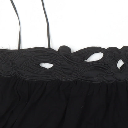 Womens UK Size 16 NEXT Black Camisole Blouse