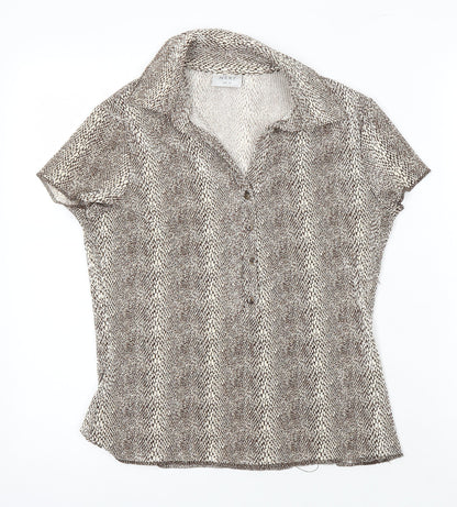 Womens UK Size 12 NEXT Multicoloured Tunic Blouse