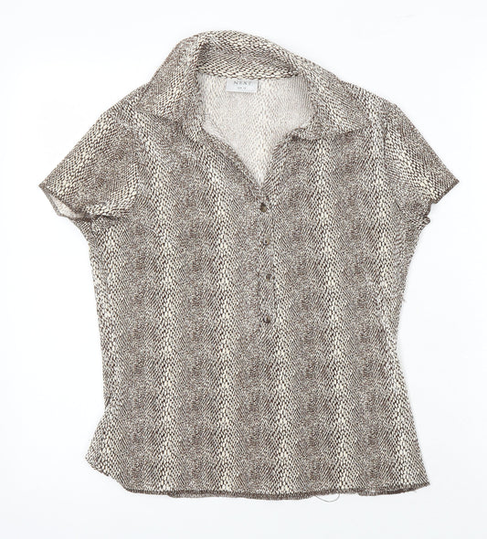 Womens UK Size 12 NEXT Multicoloured Tunic Blouse