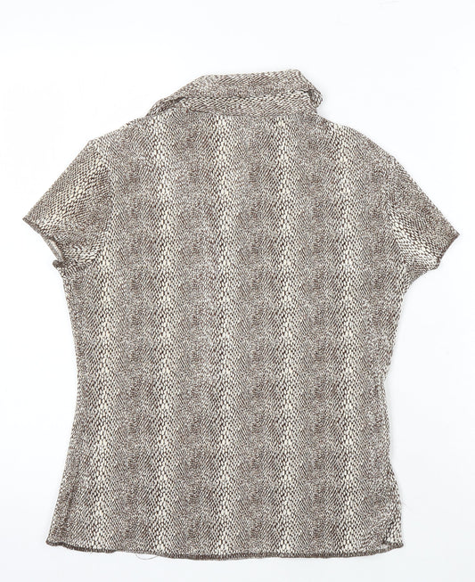 Womens UK Size 12 NEXT Multicoloured Tunic Blouse