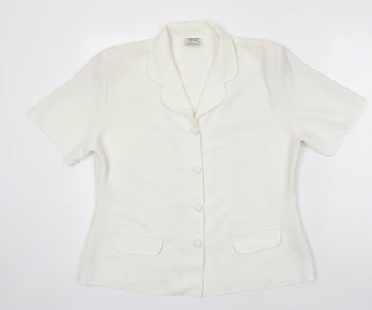 Womens UK Size 16 St Bernard Ivory Tunic Blouse