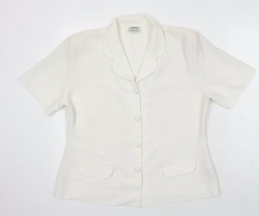 Womens UK Size 16 St Bernard Ivory Tunic Blouse