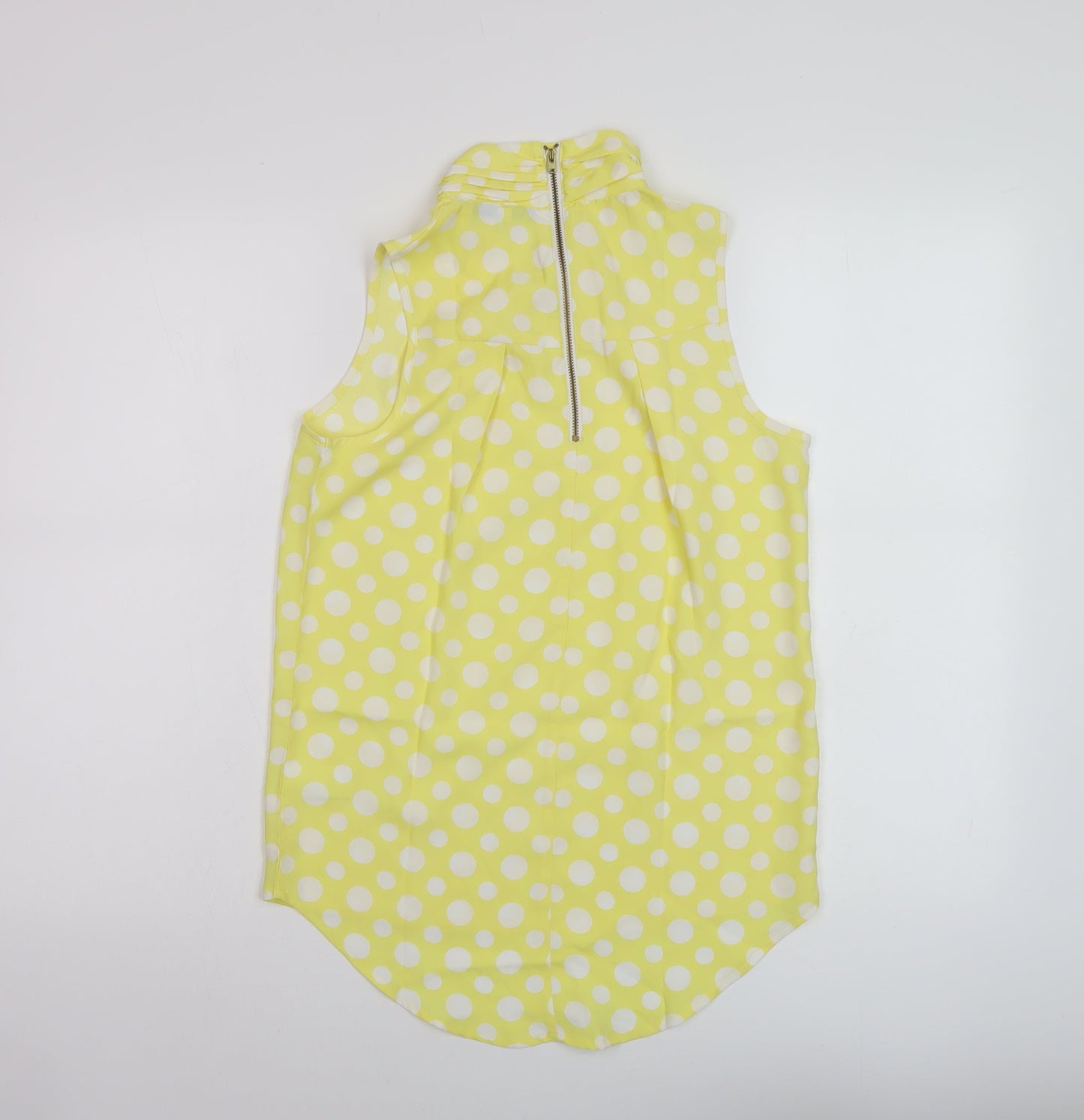 Womens UK Size 8 NEXT Yellow Basic Tank