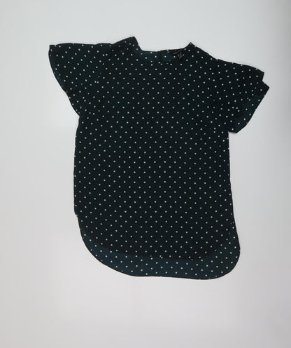 Womens UK Size 8 New Look Green Basic Blouse