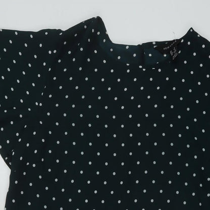 Womens UK Size 8 New Look Green Basic Blouse