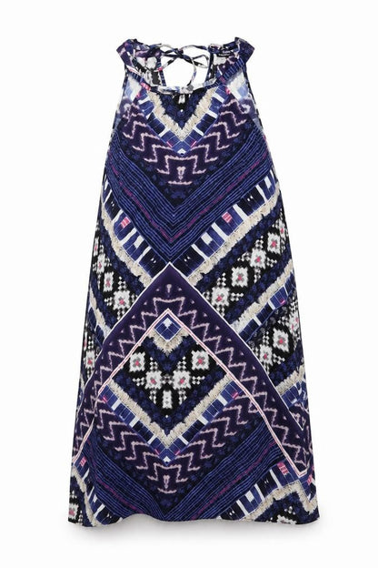 Womens UK Size 16 Warehouse Blue Tunic Tank