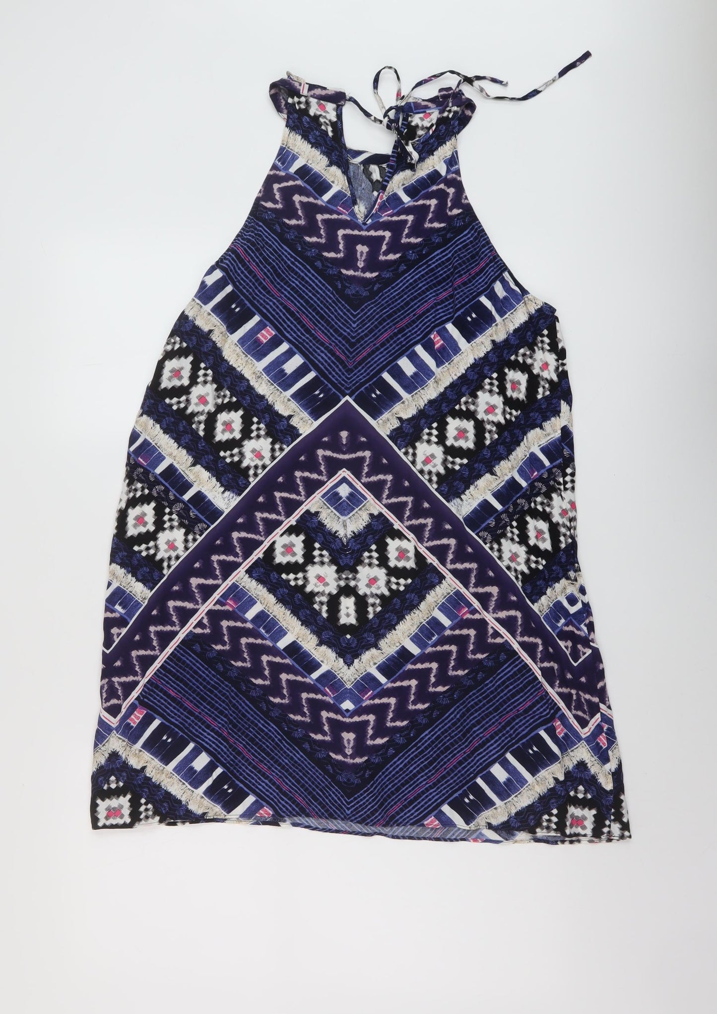 Womens UK Size 16 Warehouse Blue Tunic Tank