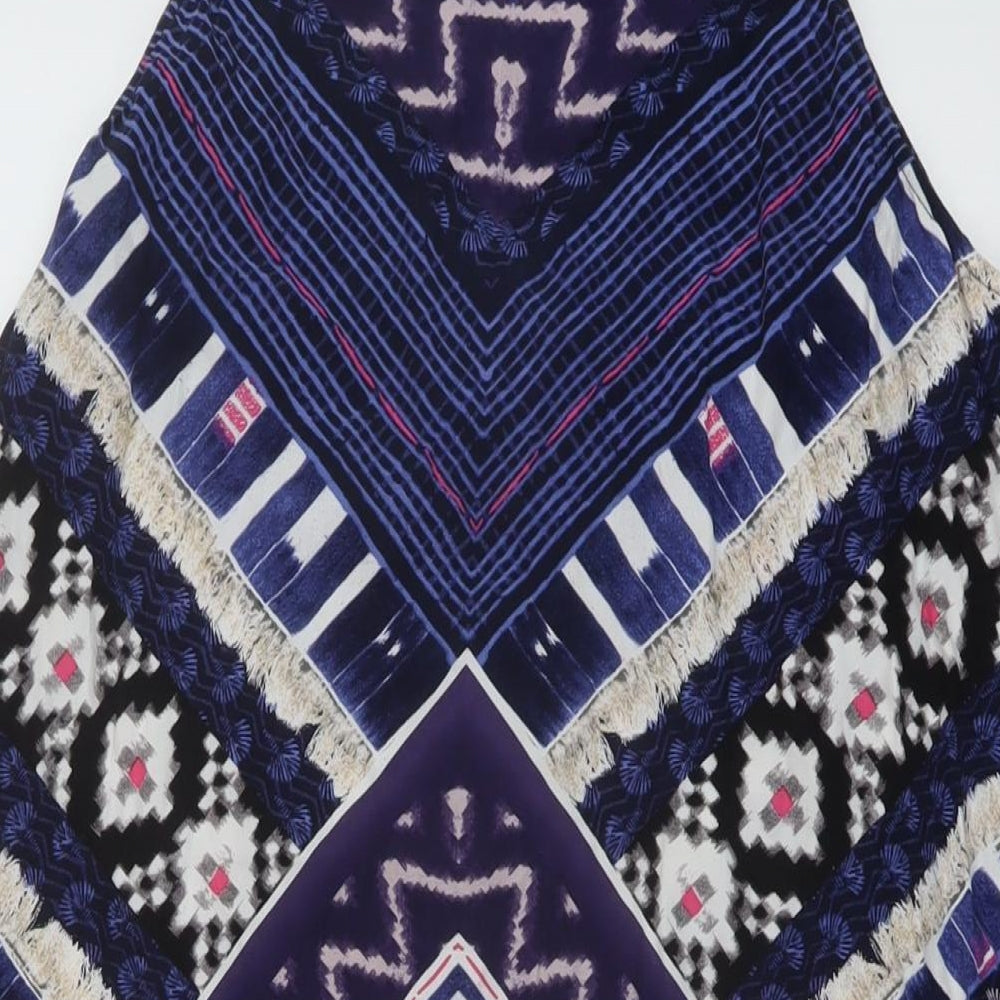Womens UK Size 16 Warehouse Blue Tunic Tank