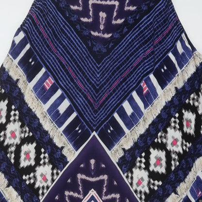 Womens UK Size 16 Warehouse Blue Tunic Tank