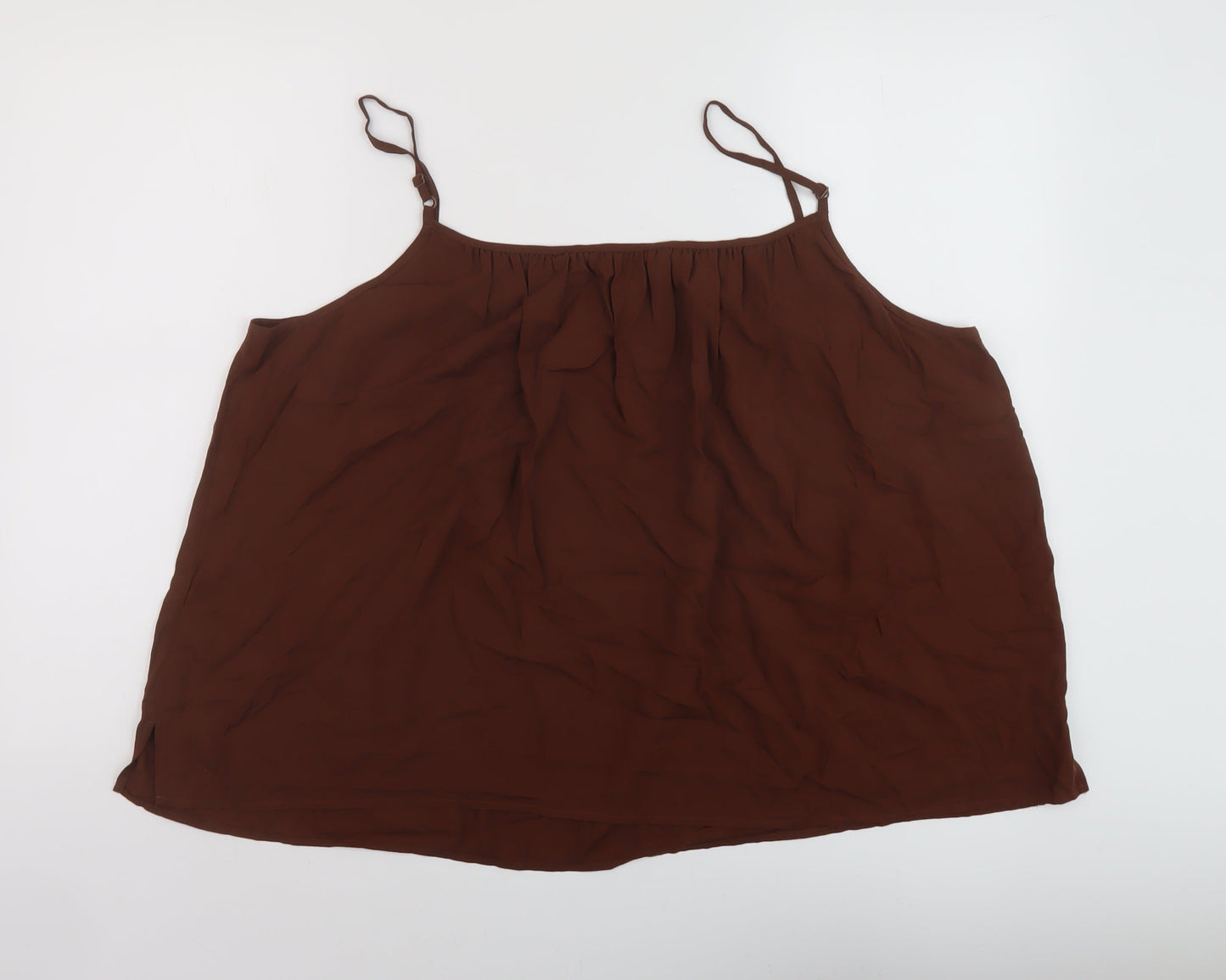 Womens UK Size 22 Marks and Spencer Brown Basic Tank