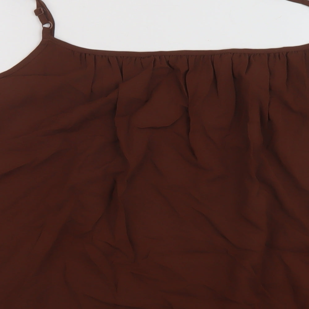 Womens UK Size 22 Marks and Spencer Brown Basic Tank