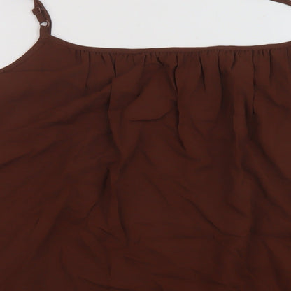 Womens UK Size 22 Marks and Spencer Brown Basic Tank