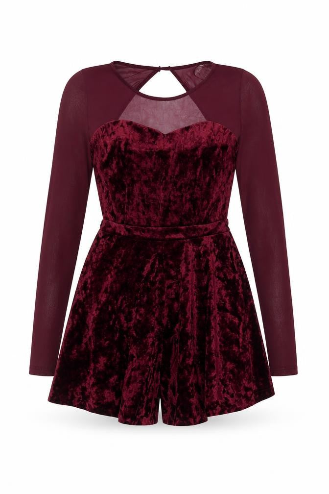Womens UK Size S FOREVER 21 One-Piece Red Playsuit