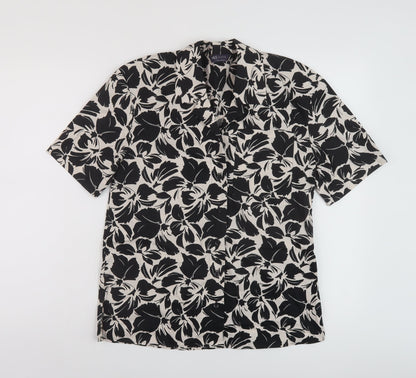Womens UK Size 6 Marks and Spencer Black Basic Button-Up