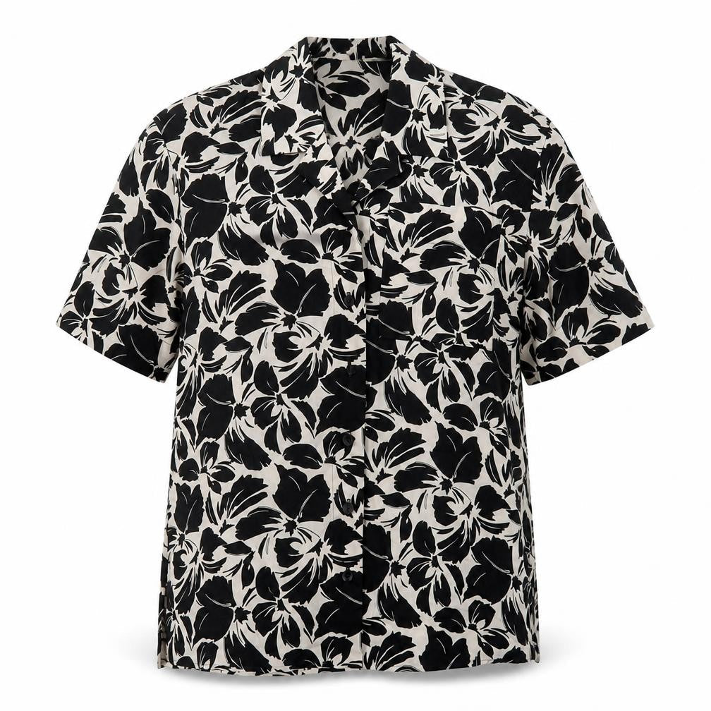 Womens UK Size 6 Marks and Spencer Black Basic Button-Up