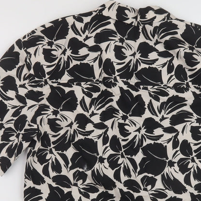 Womens UK Size 6 Marks and Spencer Black Basic Button-Up