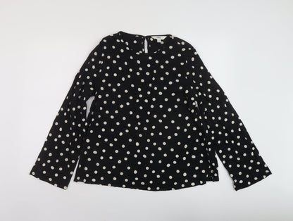 Womens UK Size 12 Marks and Spencer Black Basic Blouse