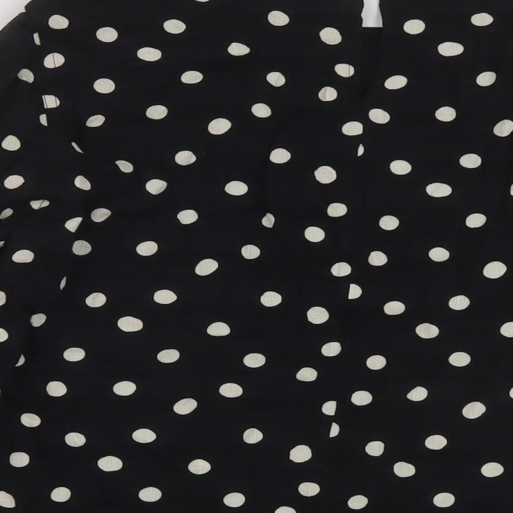 Womens UK Size 12 Marks and Spencer Black Basic Blouse