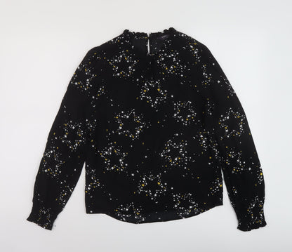 Womens UK Size 6 Marks and Spencer Black Basic Blouse