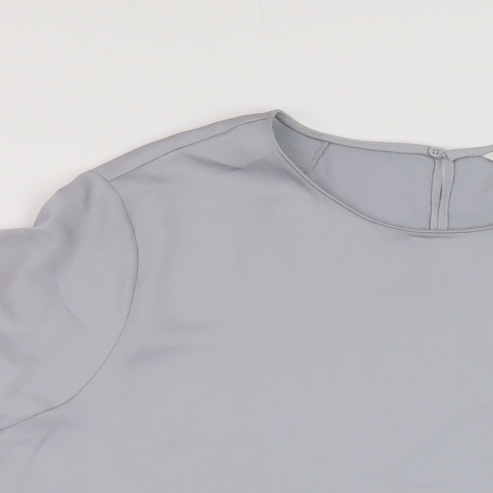 Womens UK Size 22 Marks and Spencer Grey Basic T-Shirt