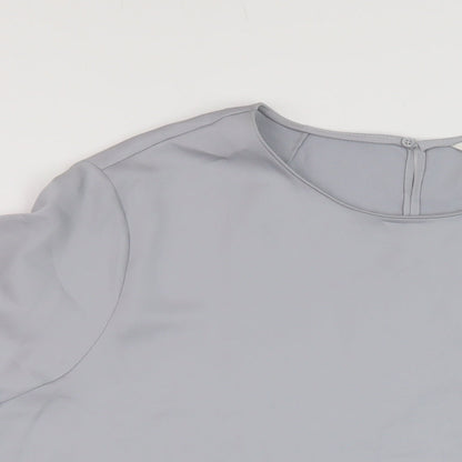 Womens UK Size 22 Marks and Spencer Grey Basic T-Shirt
