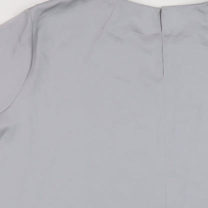 Womens UK Size 22 Marks and Spencer Grey Basic T-Shirt