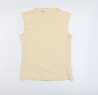 Womens UK Size 12 Marks and Spencer Beige Basic Tank