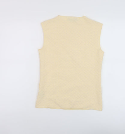 Womens UK Size 12 Marks and Spencer Beige Basic Tank