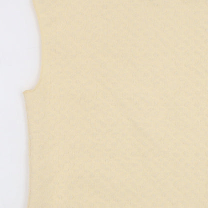 Womens UK Size 12 Marks and Spencer Beige Basic Tank