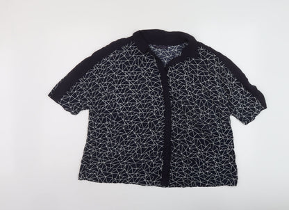 Womens UK Size 12 Marks and Spencer Blue Basic Blouse