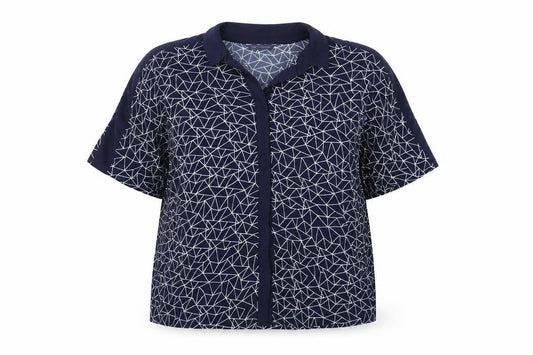 Womens UK Size 12 Marks and Spencer Blue Basic Blouse