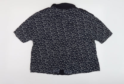 Womens UK Size 12 Marks and Spencer Blue Basic Blouse