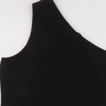 Autograph Womens Black Polyester Basic Tank Size 20 One Shoulder