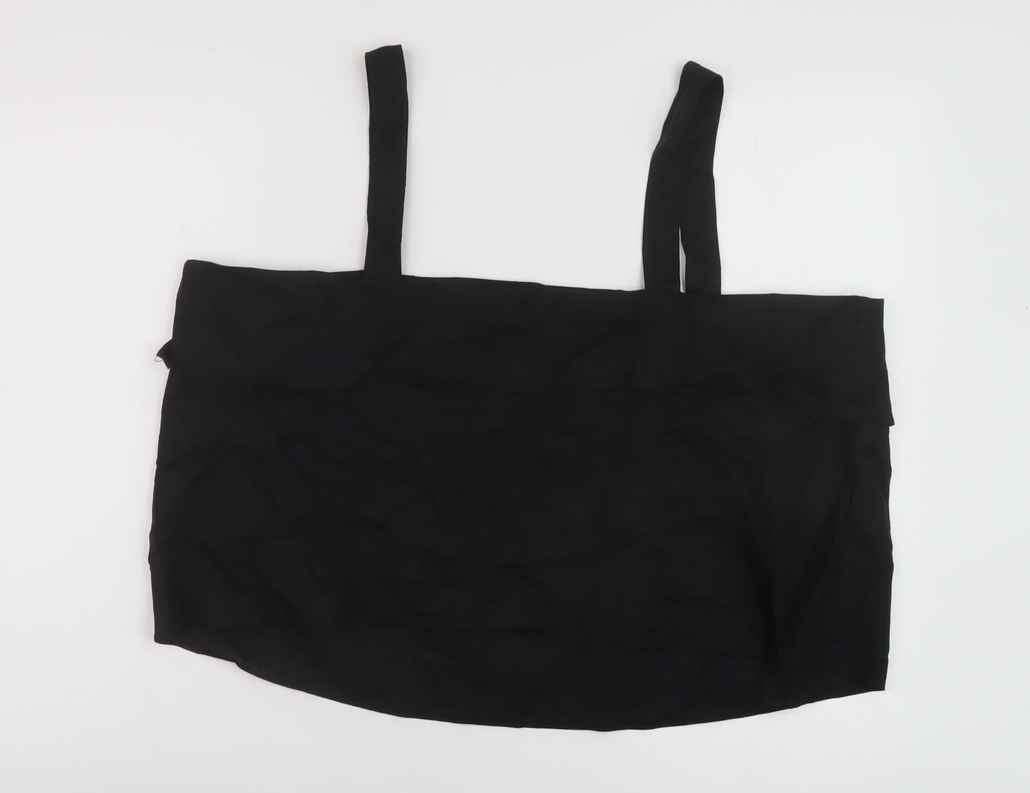 Womens UK Size 22 Marks and Spencer Black Cropped Tank