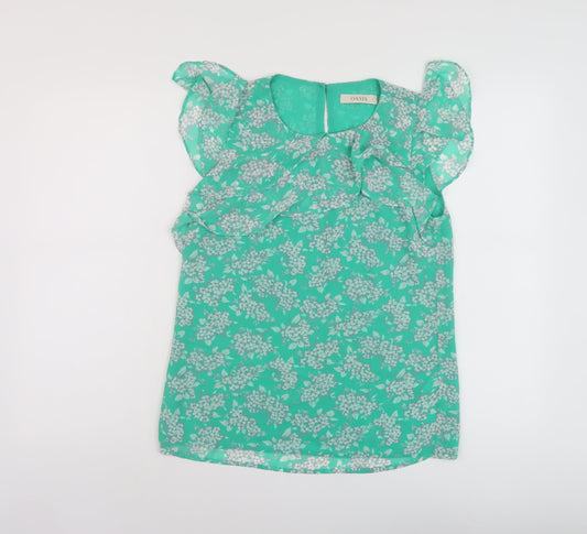 Womens UK Size 8 Oasis Green Basic Tank