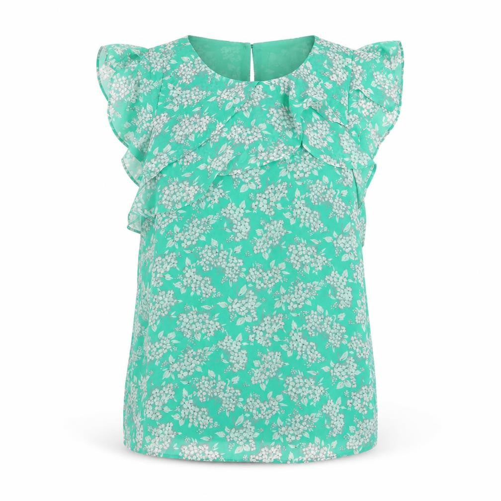 Womens UK Size 8 Oasis Green Basic Tank