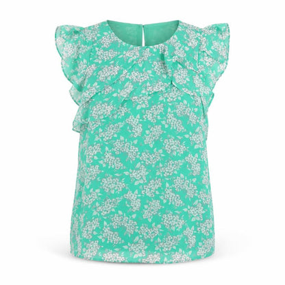 Womens UK Size 8 Oasis Green Basic Tank