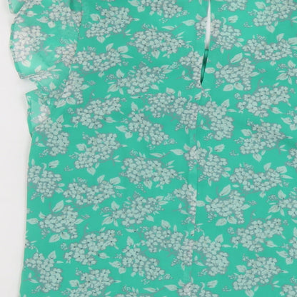 Womens UK Size 8 Oasis Green Basic Tank