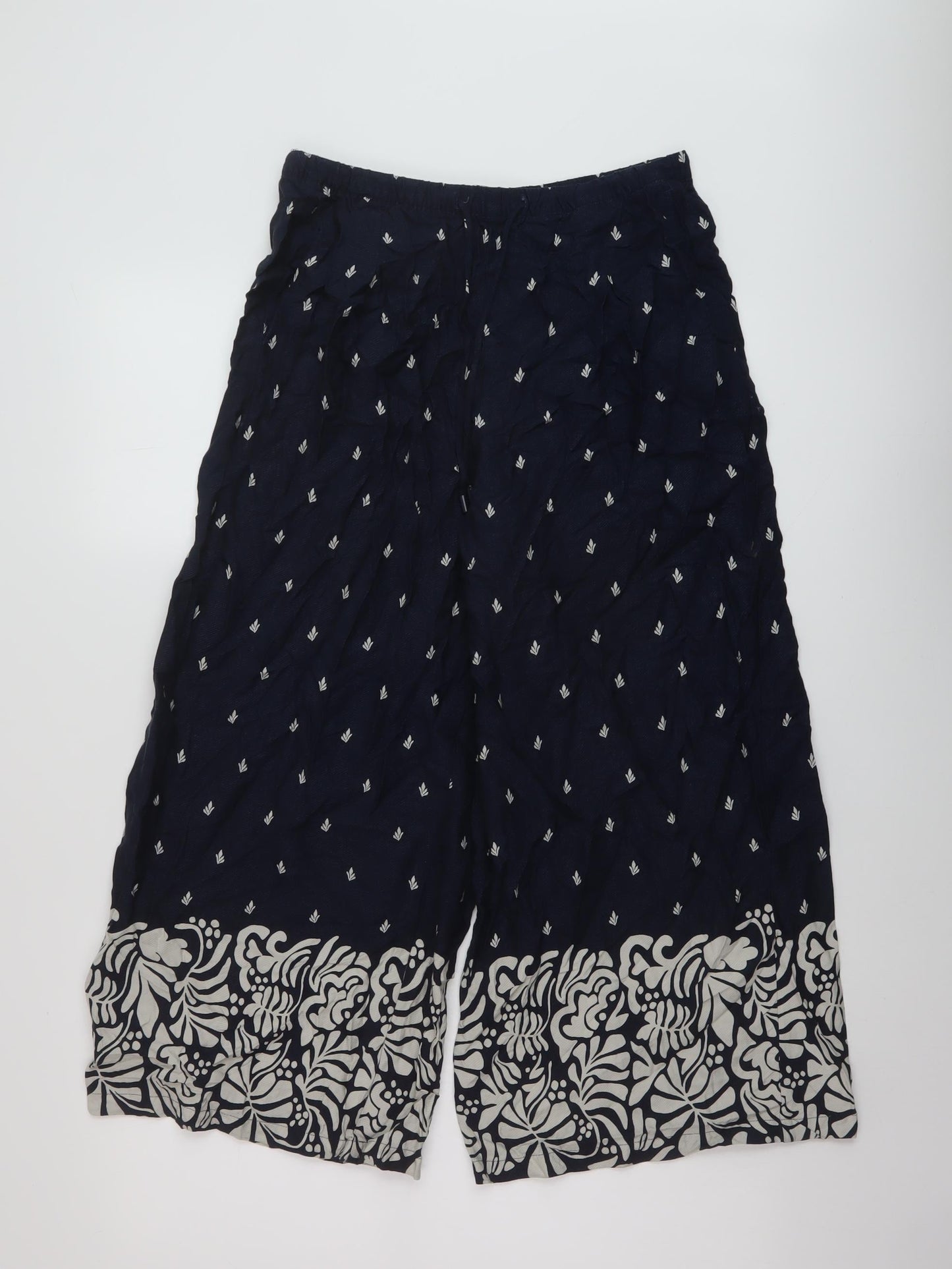 Womens UK Size 10 Marks and Spencer Regular Fit  Blue Trousers