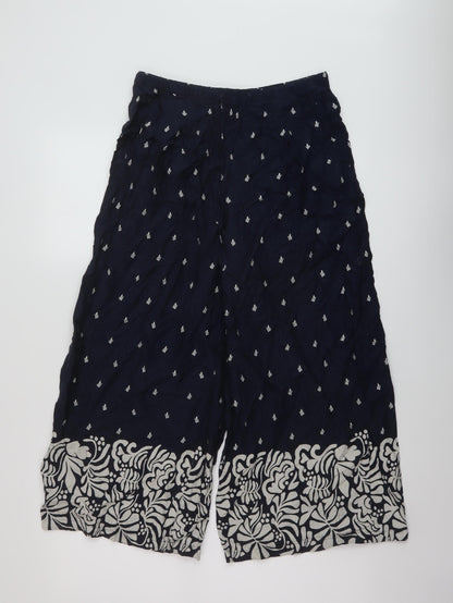 Womens UK Size 10 Marks and Spencer Regular Fit  Blue Trousers