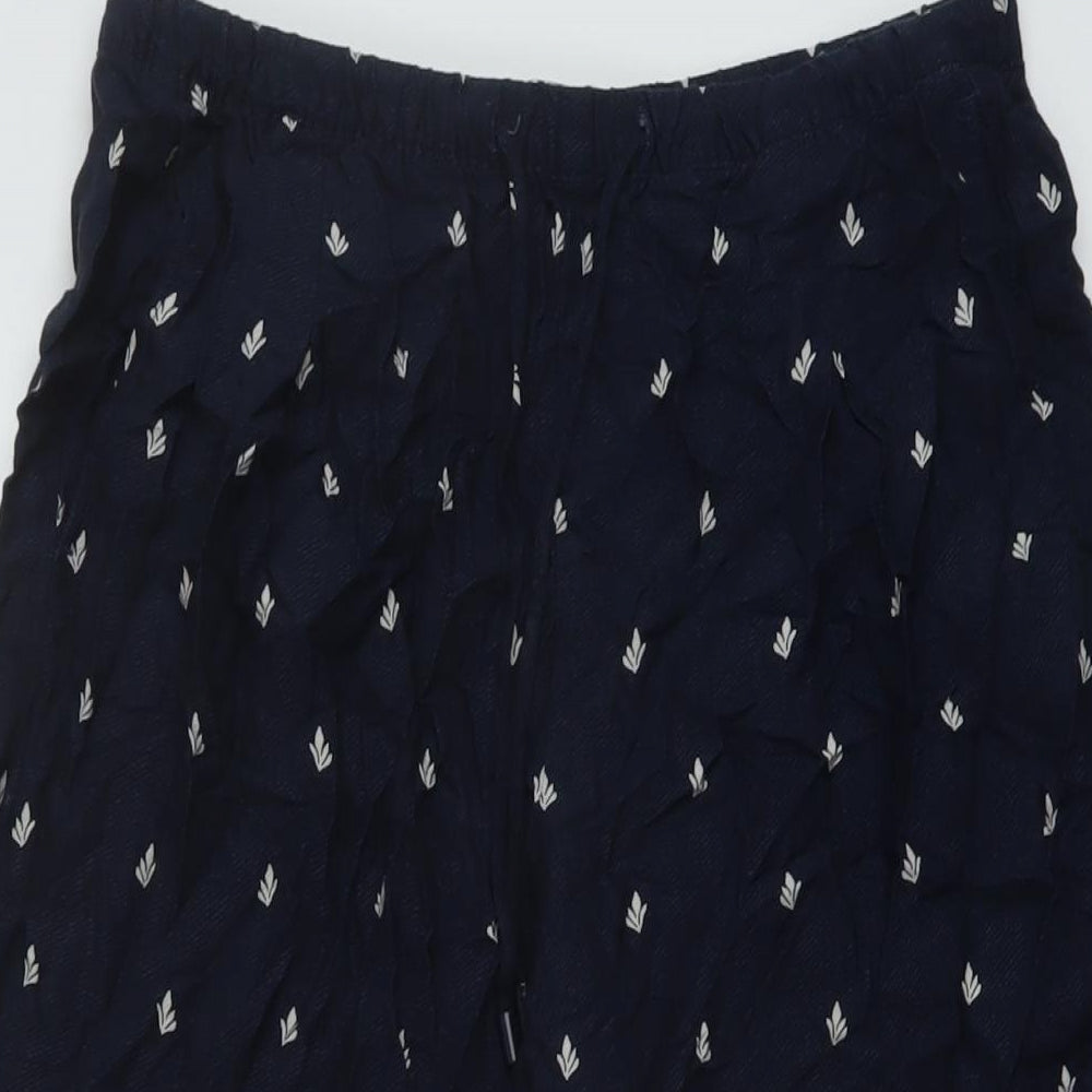 Womens UK Size 10 Marks and Spencer Regular Fit  Blue Trousers