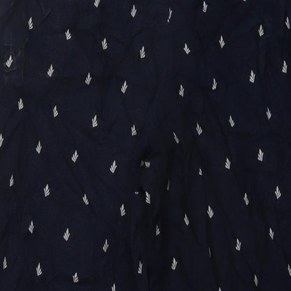 Womens UK Size 10 Marks and Spencer Regular Fit  Blue Trousers