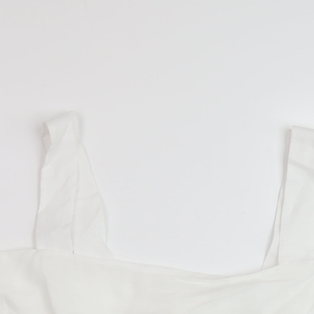 Autograph Womens White Cotton Basic Tank Size 20 Square Neck