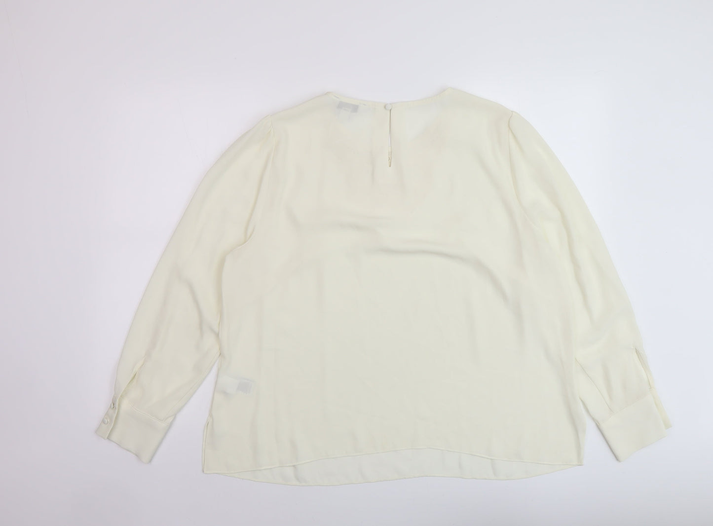 Womens UK Size 18 Marks and Spencer Ivory Basic Blouse