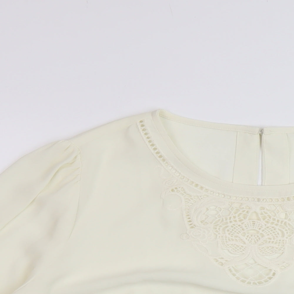 Womens UK Size 18 Marks and Spencer Ivory Basic Blouse
